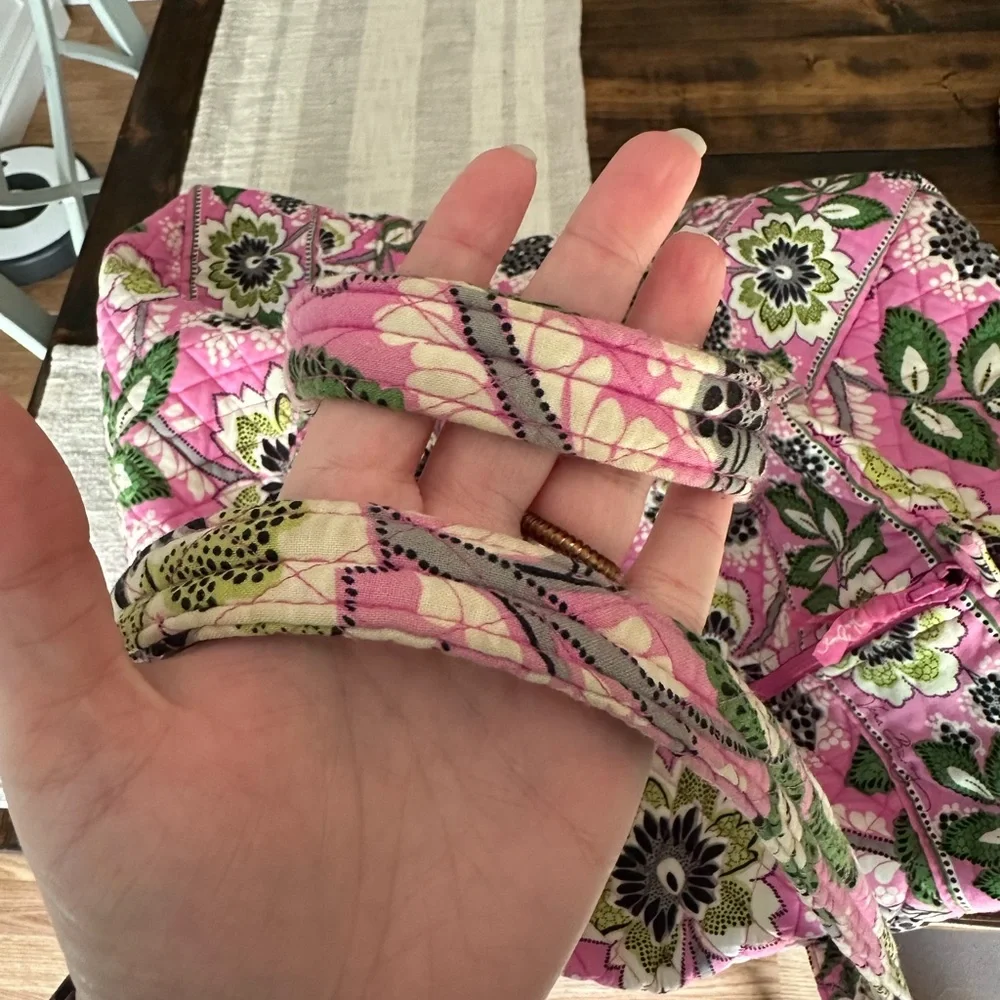Vera Bradley Priscilla Pink Duffle Bag - Picture 2 of 6